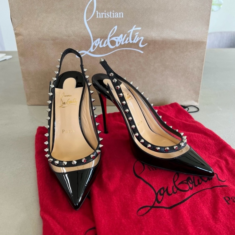 Christian Louboutin Black Patent, Worn once